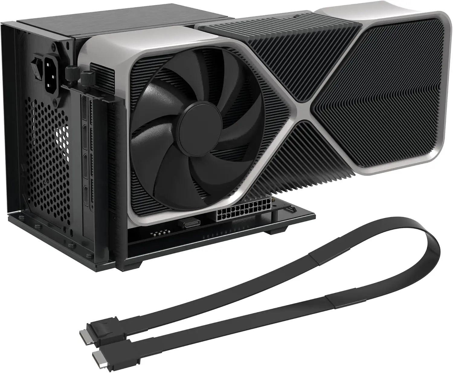 

PCIe 4.0 x4 64Gbps eGPU Dock with 19.7in SFF-8611 OCuLink Cable, OCuLink SFF-8612 8311 to PCIe x16 External GPU Dock for Laptop