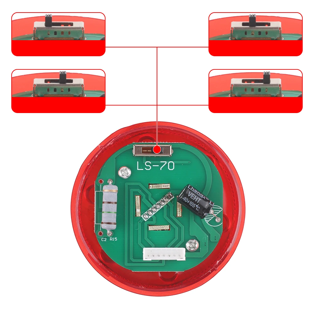 Imagem -03 - Segurança Multicamadas Industrial Stack Light Lâmpadas Led Ltp Flash Normal dc 12v 24v ac 110v 220v Camadas Camadas