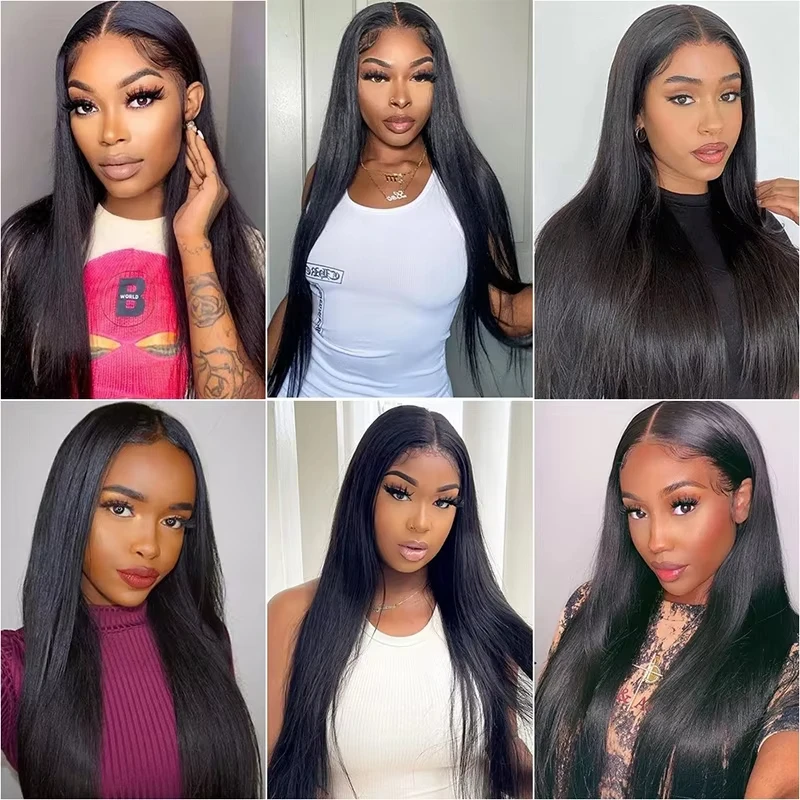14A natürliche schwarze Haarverlängerungen, gerade Clip-Ins-Haarverlängerungen, 100 % echtes Remy-Rohhaar, seidige glatte Haarspangen für Frauen