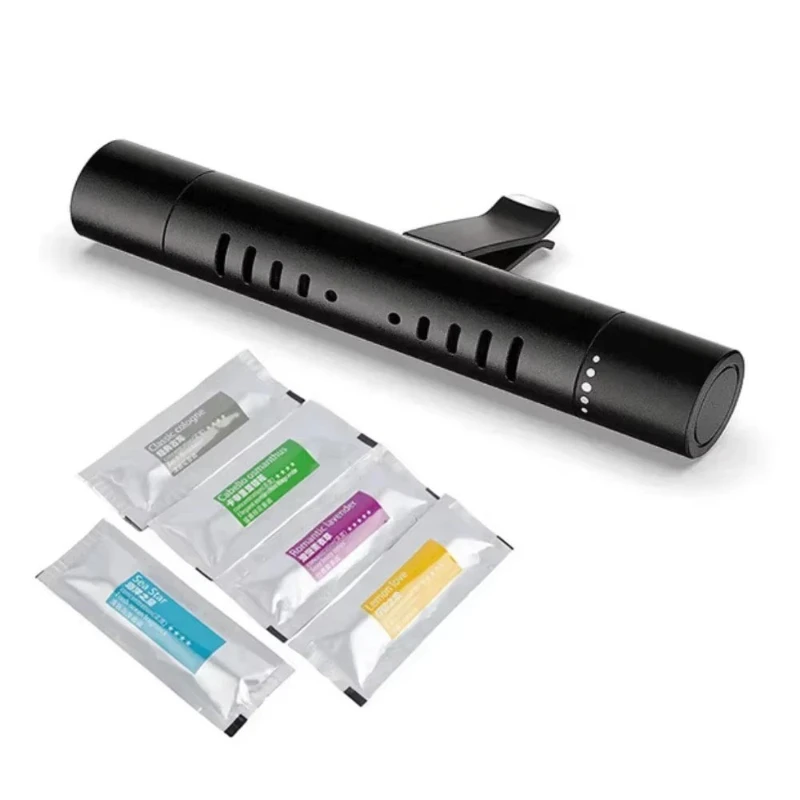 5/6/10/24Pcs Car Fragrance Custom Vent Clip Cylindrical Essential Oil Car Diffuser Vent Clip With Refill Sticks