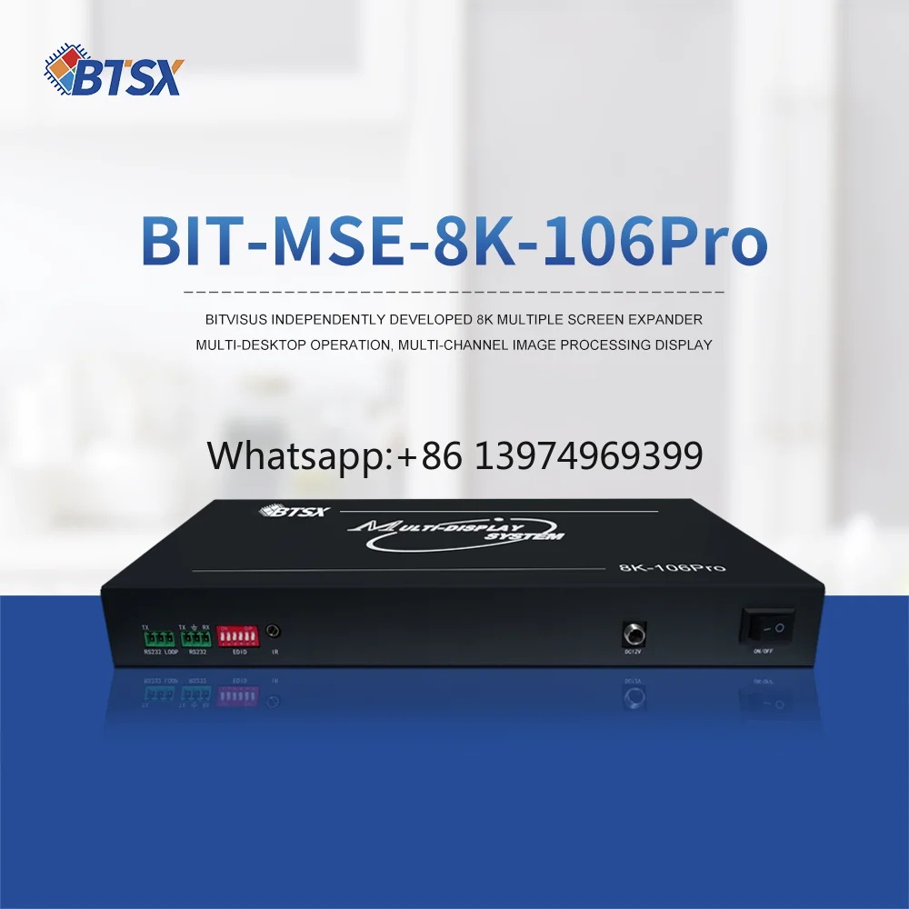Industrial Grade 8K Input 6 Port HDMI Multi-Screen Extender FPGA Video Processor for Exhibition Hall Video Wall