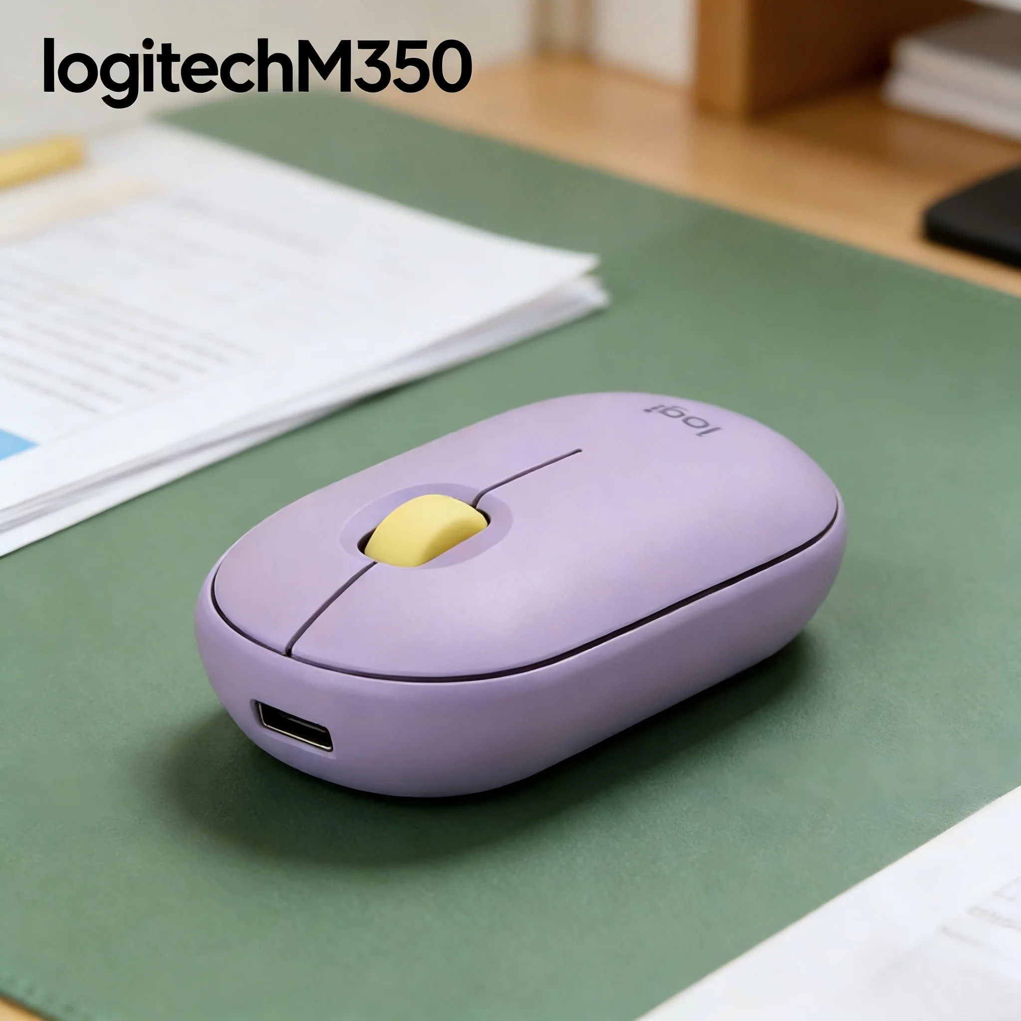 

LogitechM350 Бесшумная двухрежимная беспроводная офисная мышь, легкое туристическое снаряжение, супер беспокойство бесплатное офисное управление