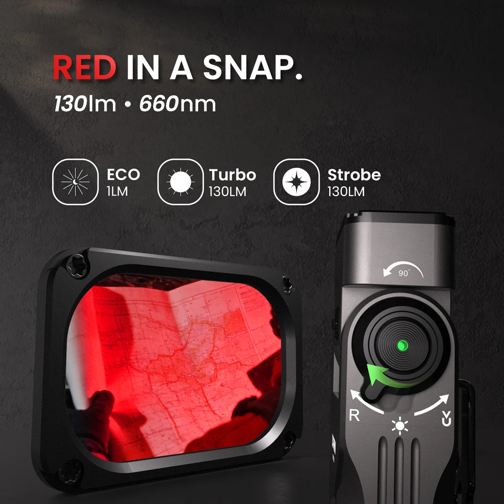 SOFIRN ST2 3000LM LED Flashlight 3-in-1 White Red UV Torch Magnetic USB C Rechargeable 18650 IPX6 Waterproof Torch