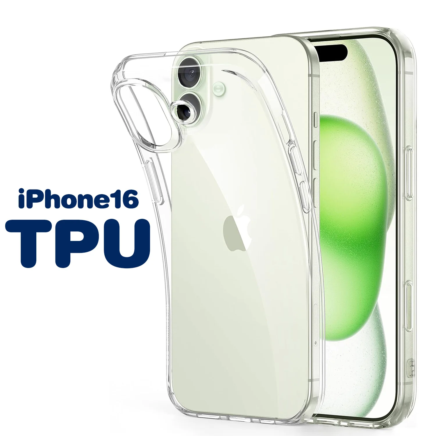 Ultradünne, klare, weiche Hülle für iPhone 16 Plus 16 Pro Max Fundas, transparente TPU-Rückseite – Detail 1