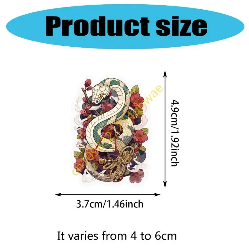 50 Pieces/pack Japanese Tattooing Design Sticker PET Decal Water Resistant Sticker for Adults and Tattooing Lover