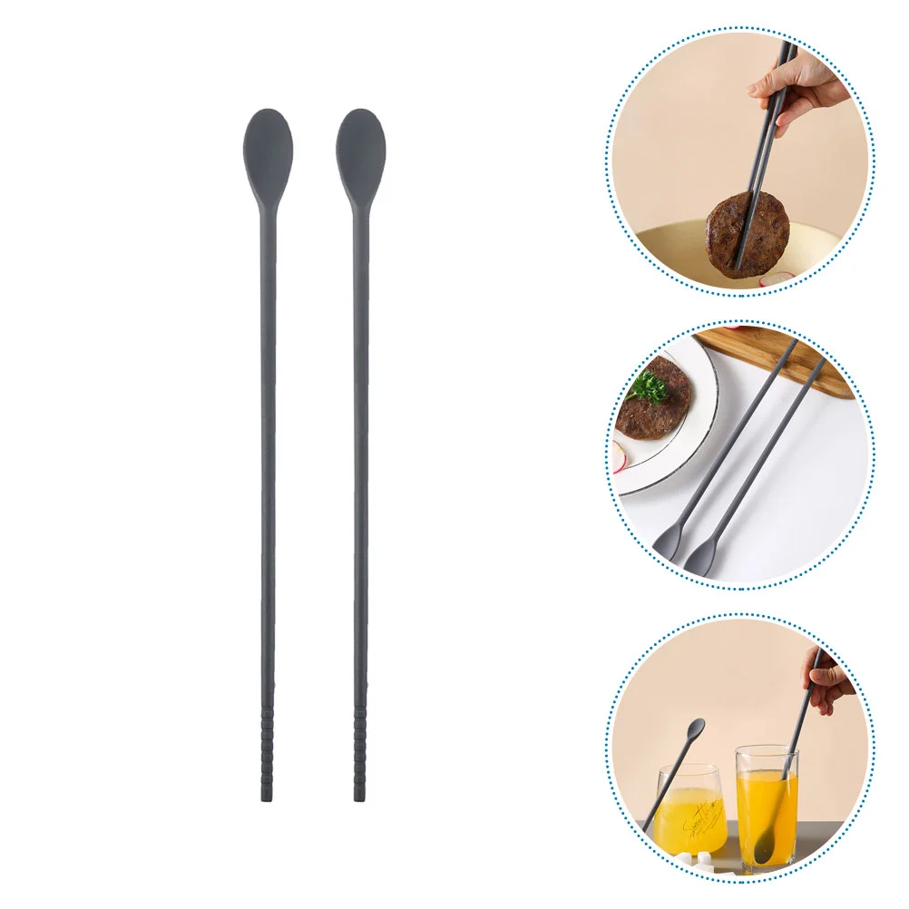 Multifunctional Chops Sticks Integrated Chopsticks Spoon Household Beverage Stirring Child