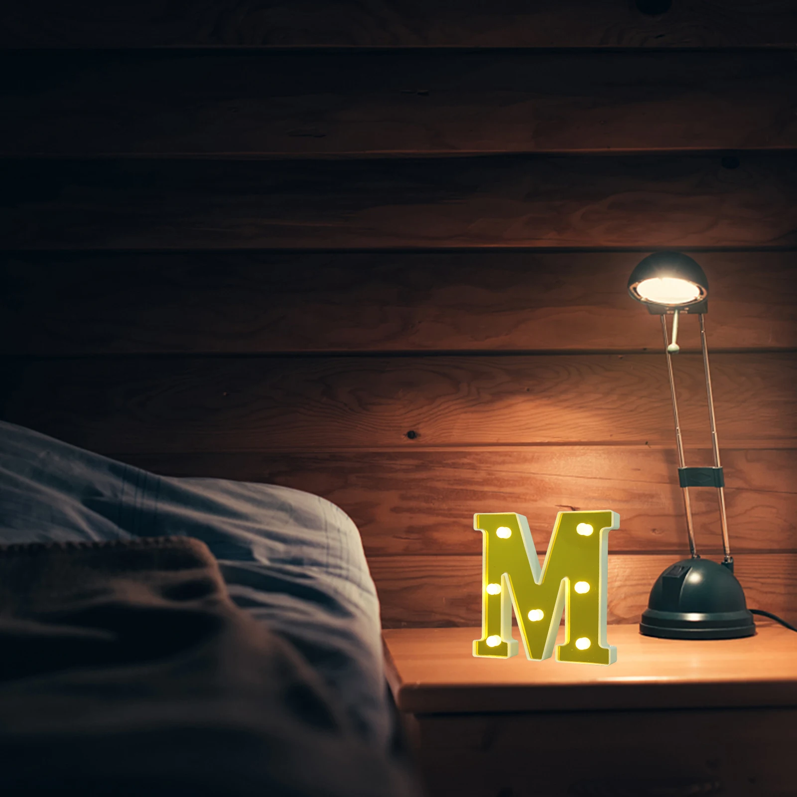 

Alphabet LED Light Decoration Birthday Party Decorations Plastic Golden Modeling Sign for Party Home Decor Night Lamp