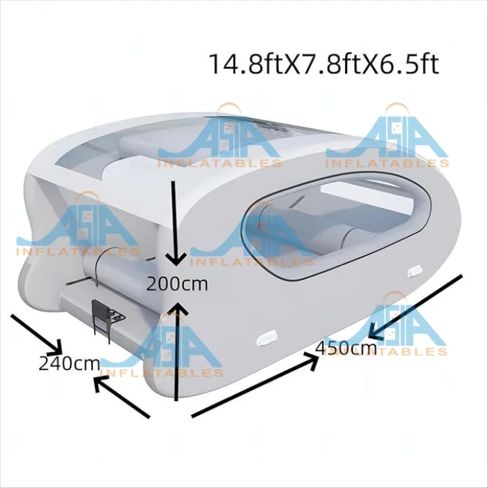 Budget opblaasbare huishoeboot voor resort / snelle installatie drijvende huishoeboot