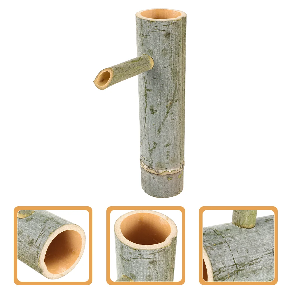 

Bamboo Water Accessories Fish Tank Filter Living Room Courtyard Handmade Tube Fortune Decorative Ornaments Fountain Plants Fall