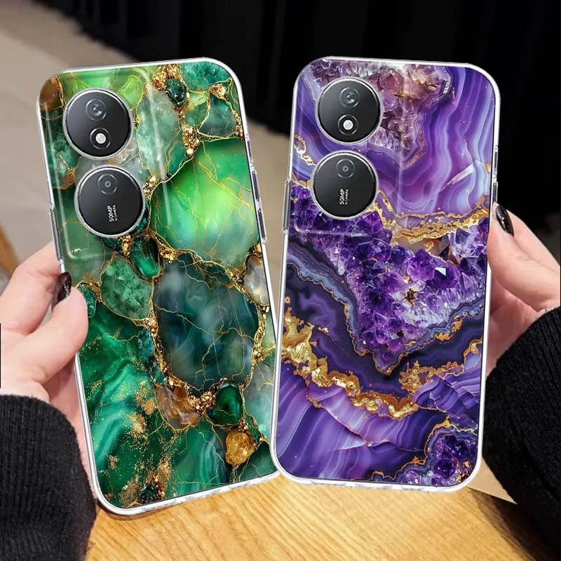 

Colored crystal style pattern For Huawei P40 P50 P60 Pura 70 80 Nova 11 12S 13 14 Pro Plus Lite Ultra Transparent Phone Case