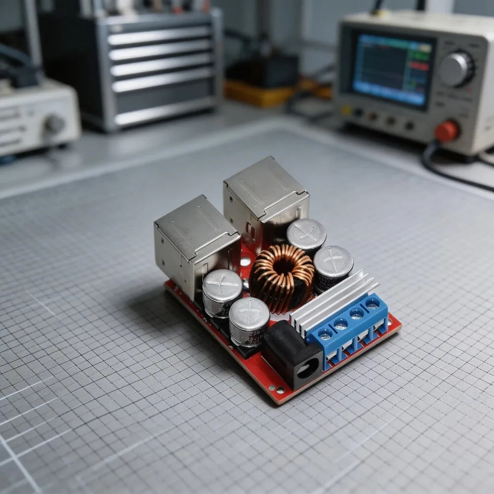 4-Port USB DC-DC Car Charging Board 8A Step-Down Power Module 8V–35V To 5V Multi-Device Charging Board Mobile Phone Charger