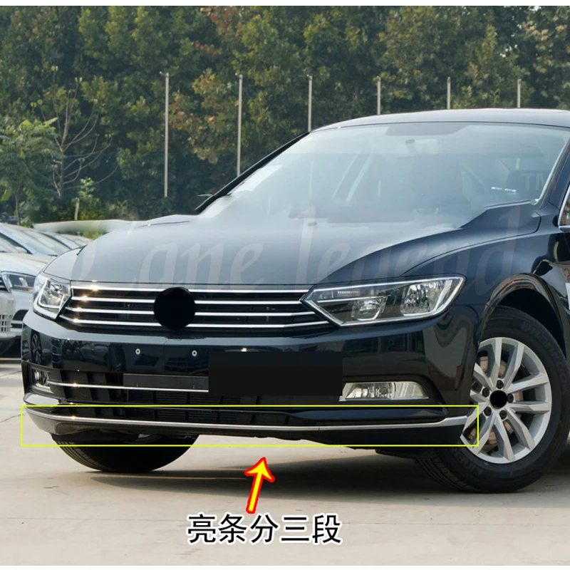 3PCS Left Right Front Bumper Cover Strip Trim For VW Magotan B8 2017 2018 Passat 2019 2020 3G0853253 3G0853254 3G0853245