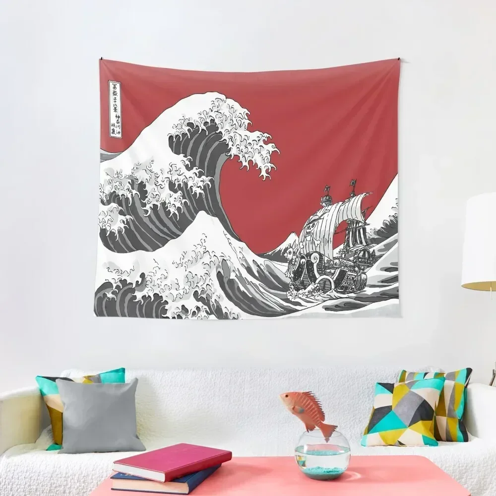 

RED The Great Wave - Tapestry Funny Wall Hanging Decor Wall Carpet Home Supplies Tapestry