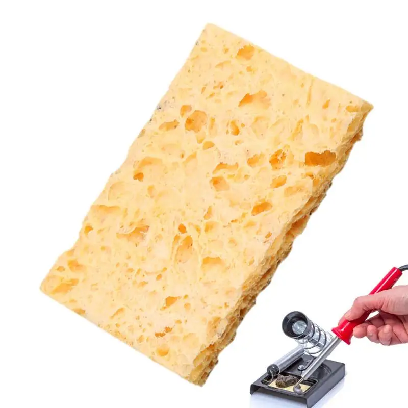 

Compressed Cellulose Sponges Cleaning Sponge Cleaner for Enduring Electric Welding Soldering Iron Copper Wire Cleaning Sponge