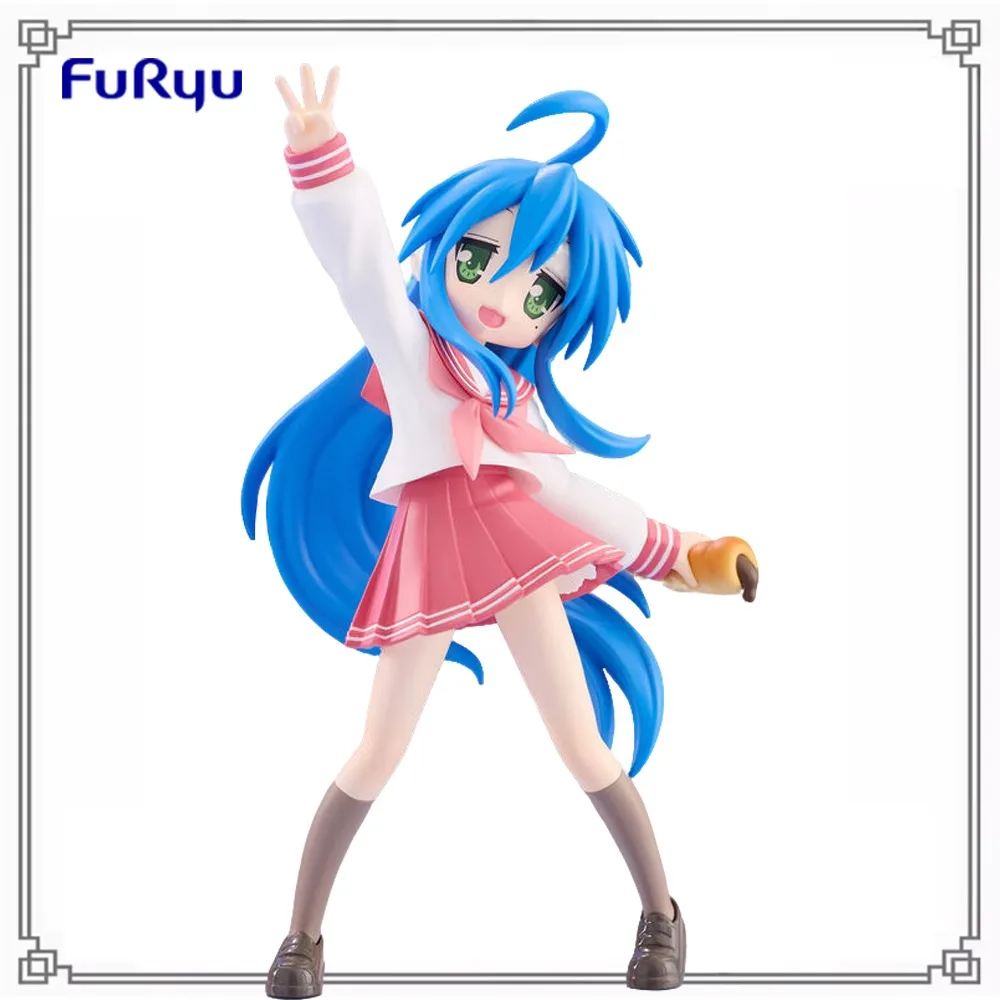 100% в наличии Оригинальная фигурка Furyu Trio-Try-iT LuckyStar Izumi Konata, аниме-фигурка, модель, украшение, подарок на день рождения, игрушки
