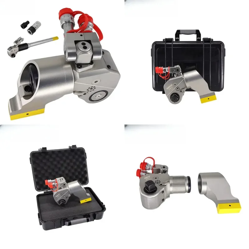 for Enerflex Lightweight 220V Industrial Hydraulic Power Wrench Adjustable Torque 112-1120 N.m M14-M30 Bolt Aluminum-Titanium