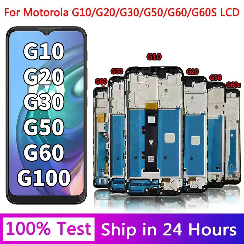 OEM G-Serie Bildschirm für Motorola Moto G10 G20 G30 G50 G50 5G G60 G60S G100 LCD Display Touchscreen Digitizer Ersatz