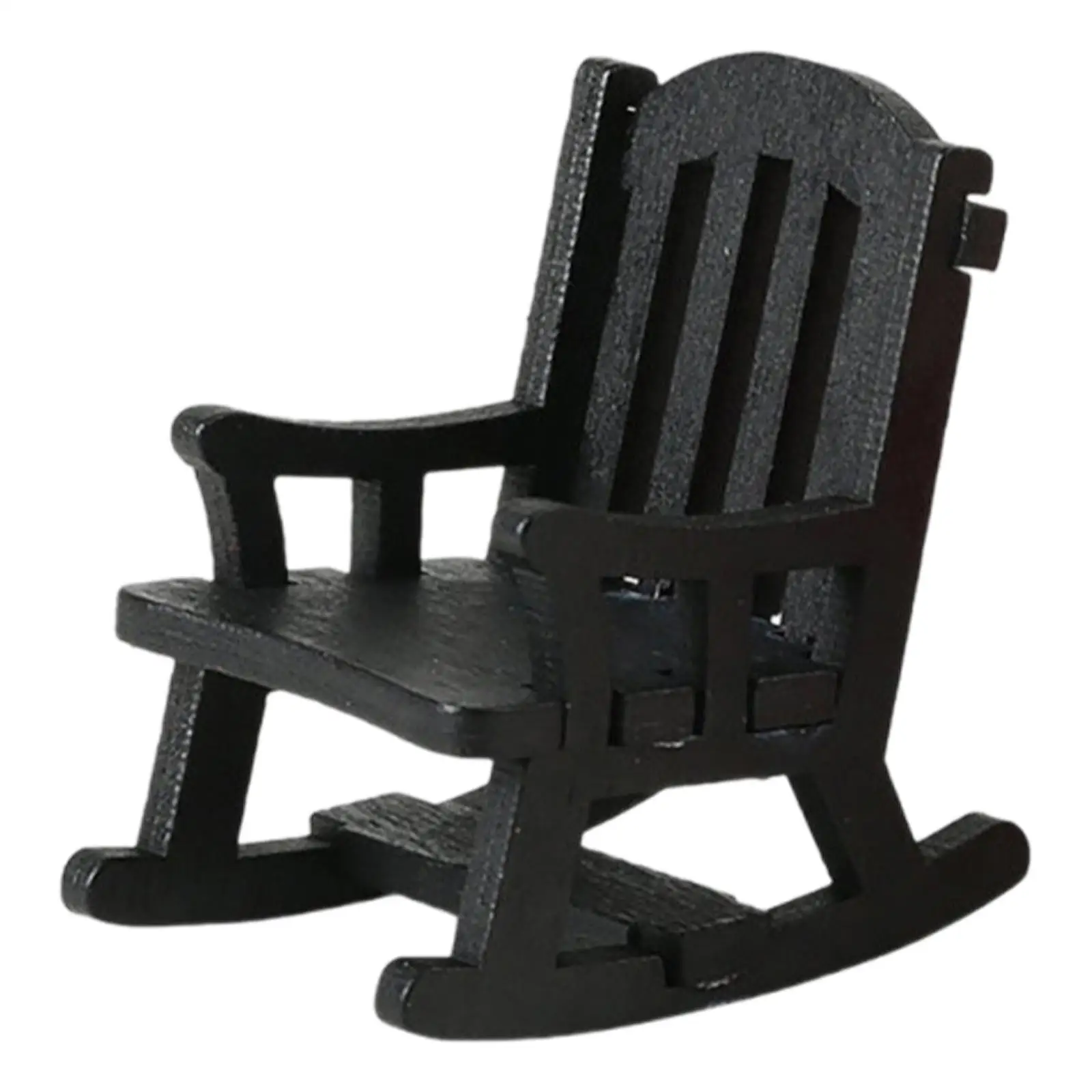 1:12 chaise à bascule simulée réaliste Miniature porche bascule jouet pour projets de bricolage gare bricolage paysage décoration disposition