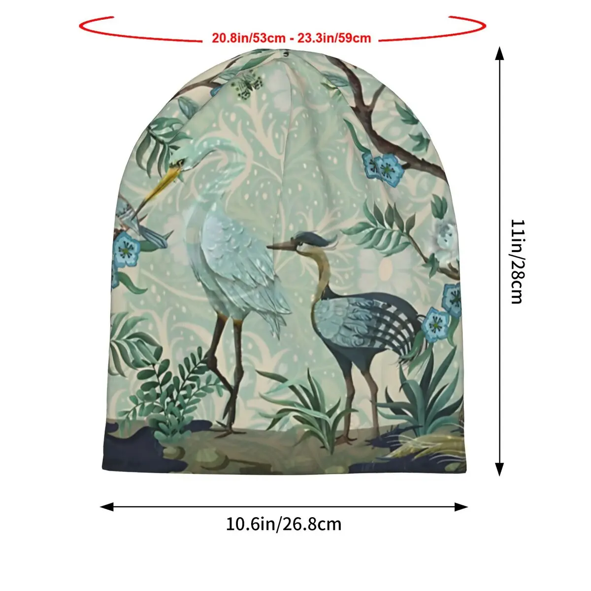 The Chinoiserie Panel Tapestry Men Women Thin Beanies Cycling Ski Cap Double Layer Fabric Bonnet Hat