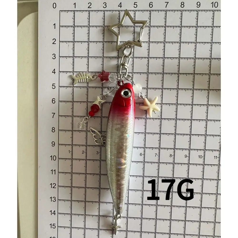 Unique Simulation Fish Keychain Ocean Animal Handmade Fish Pendant Plastic Beads Bionic Fish Keychain Bag Charm