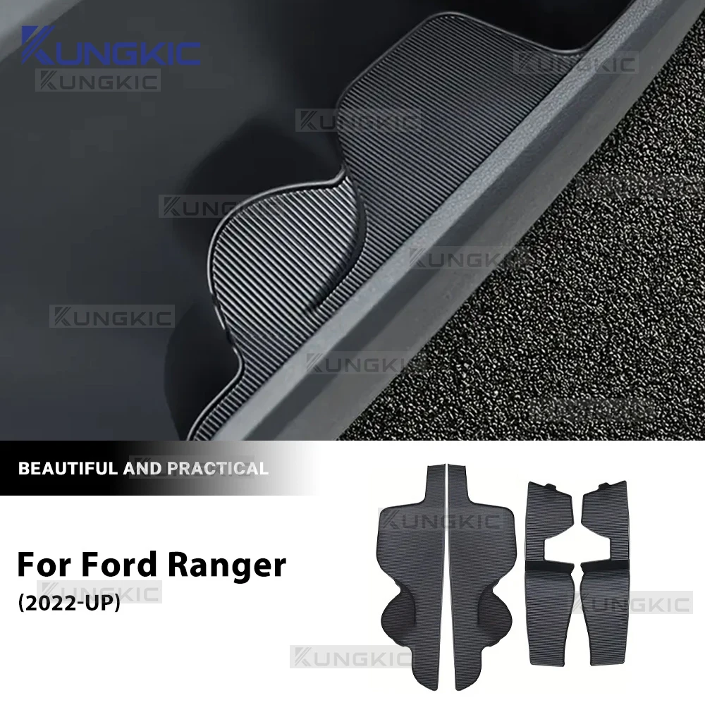 

Car Door Groove Mat TPE Anti-Slip Door Gate Slot Pats Auto Accessories For Ford Ranger 2022 2023 2024 2025 LHD RHD