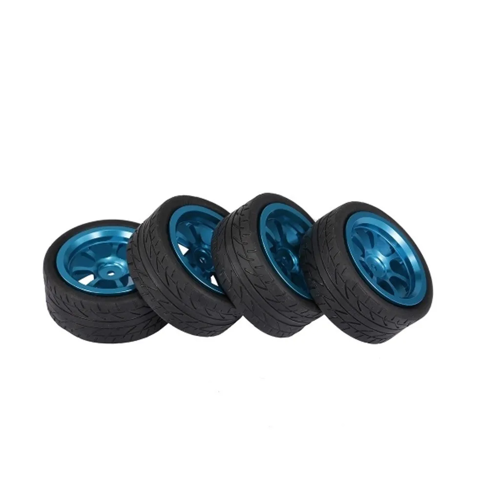 Pneumatico per ruota in metallo da rally MJX 1/14 RC - Aggiornamento CNC di facile installazione per parti di aggiornamento MJX 14304 14303 14301