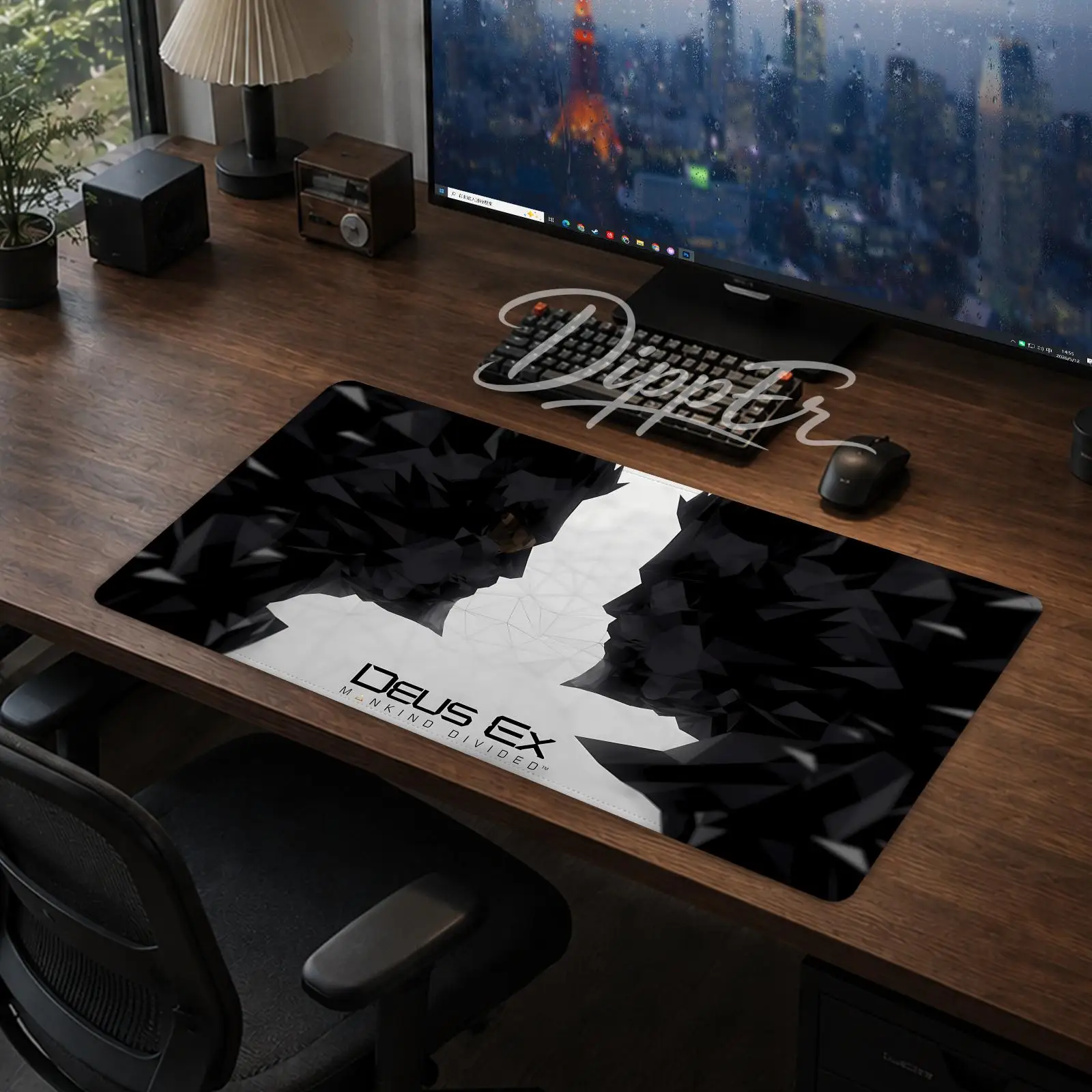 

Game Deus Ex Mouse Pad Office Large Desk Mat Gaming Mousepad Rubber Bottom Non-Slip Cushion 900X400