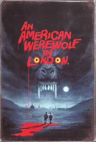 An American Werewolf in London Movie Tin Metal Sign