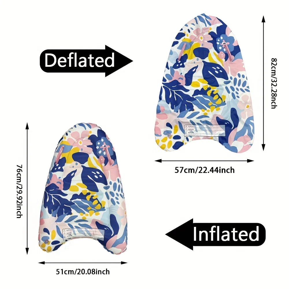 1pc Camouflage Inflatable Bed Surfboard with Handle Surf Body Board Water Floating Board