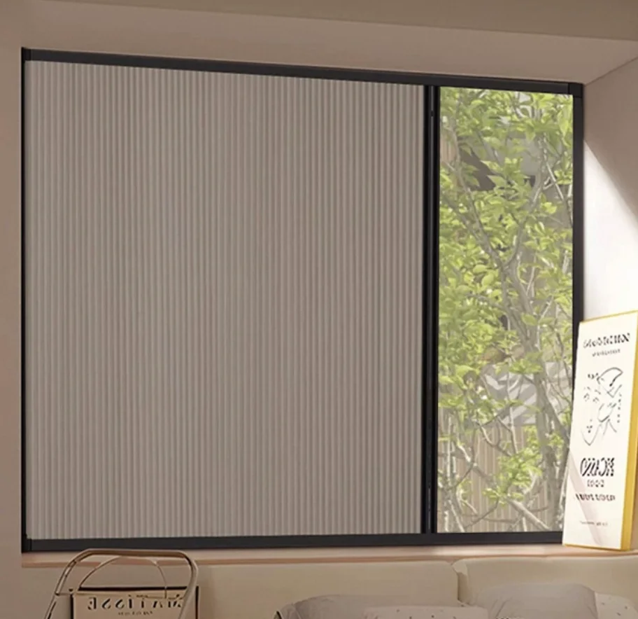 Framed Day Night Cellular Shades. Honeycomb cells trap air. Keep cool in summer, warm in winter. Light & privacy control. Get !