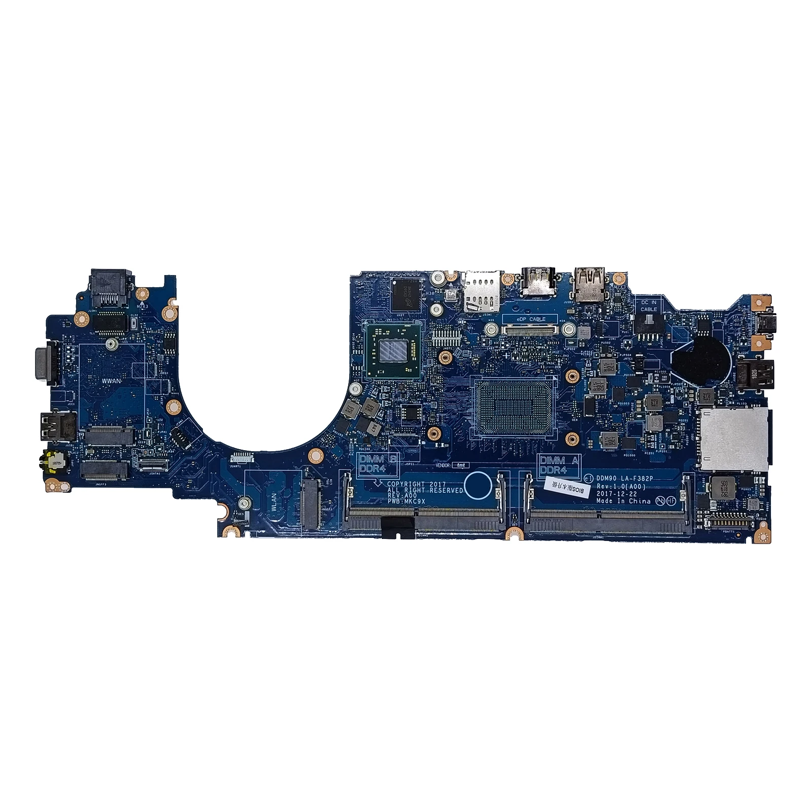 

LA-F382P для ноутбука Dell Latitude 5495, материнская плата R5-2500U, 2 ГБ Radeon 540, материнская плата 06WXV8
