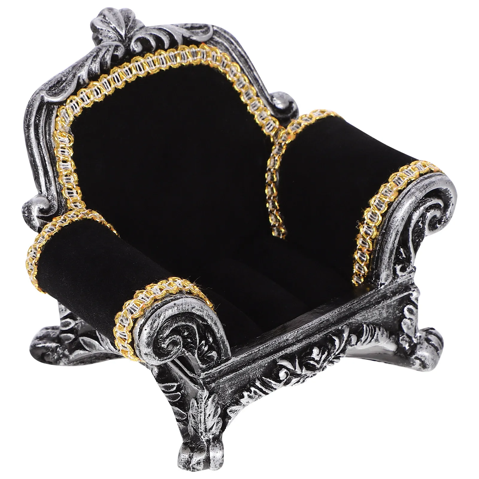 

Sofa Shaped Jewelry Holder for Earrings Rings Necklaces Bracelets Stylish Functional Storage Display Rack Perfect Gift for Women