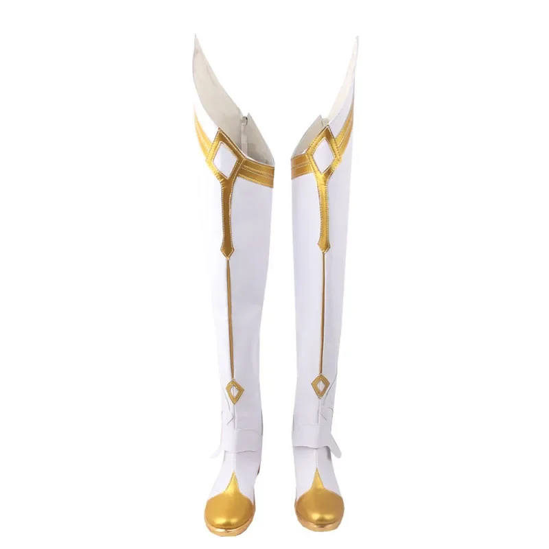 Buty COS Lumine Genshin Impact Traveler protagonistka skóra syntetyczna Aether gra anime dla kobiet Halloween buty do odgrywania ról