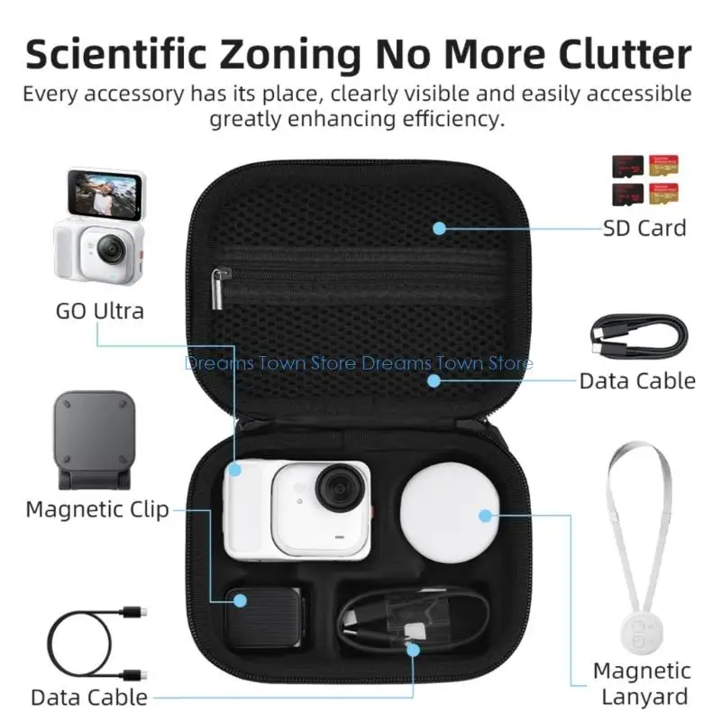 حقيبة تخزين مقاومة للماء HX6A لحقيبة كاميرا Go بسحابات معززة