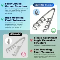 Volumizing Detangling Hair Comb for Men Wide Tooth Styling Tool for Curly Wavy All Hair Types Fluffy Texture Salon Styling Brush 6