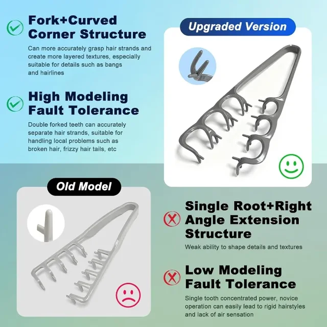 Volumizing Detangling Hair Comb for Men Wide Tooth Styling Tool for Curly Wavy All Hair Types Fluffy Texture Salon Styling Brush 6 Volumizing Detangling Hair Comb for Men Wide Tooth Styling Tool for Curly Wavy All Hair Types Fluffy Texture Salon Styling Brush 6