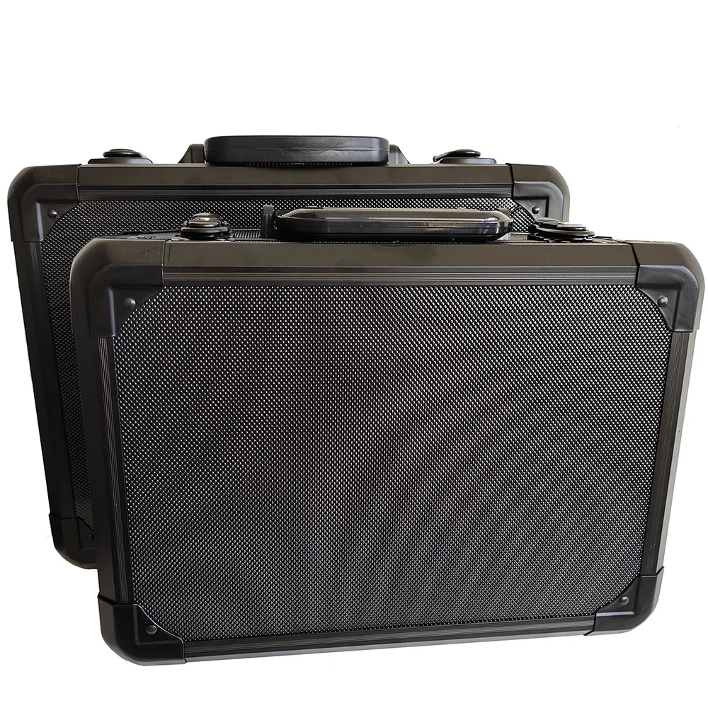 Aluminum Alloy Frame Storage Box Suitcase with Sponge Cube for Camera Drones Accessories Sound Card Mixer Microphone Tools Boxes