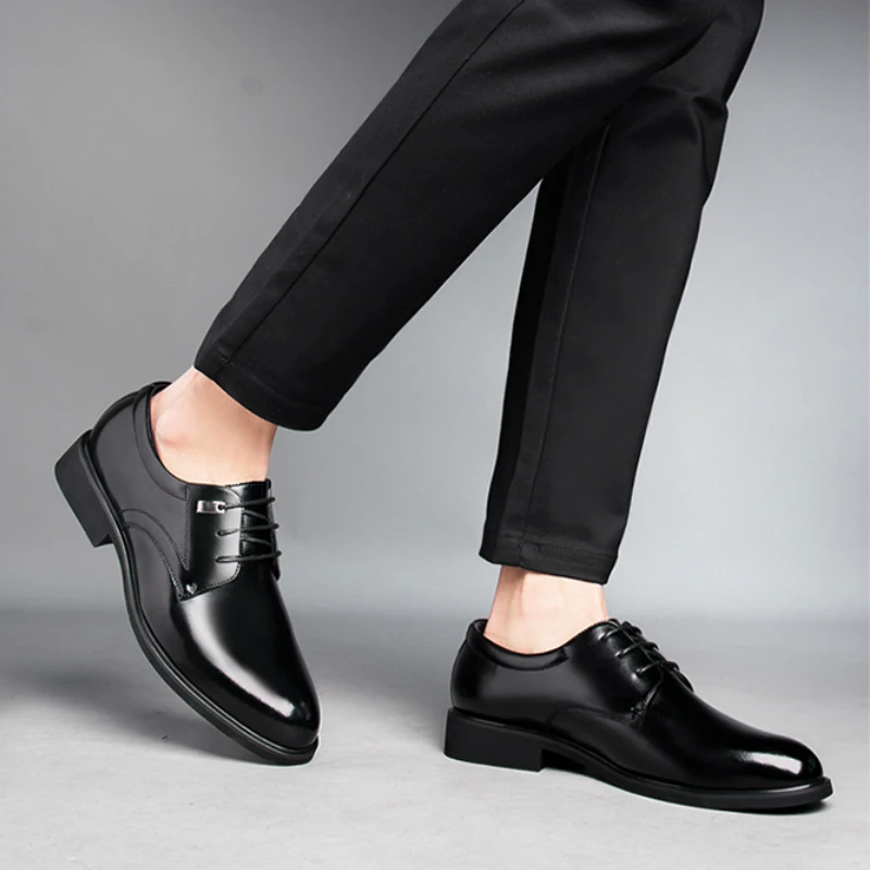 Men Business Shoes Formal Genuine Leather Shoes Men Casual Shoes Men Dress Office Shoes Size 49 Male Breathable Footwear