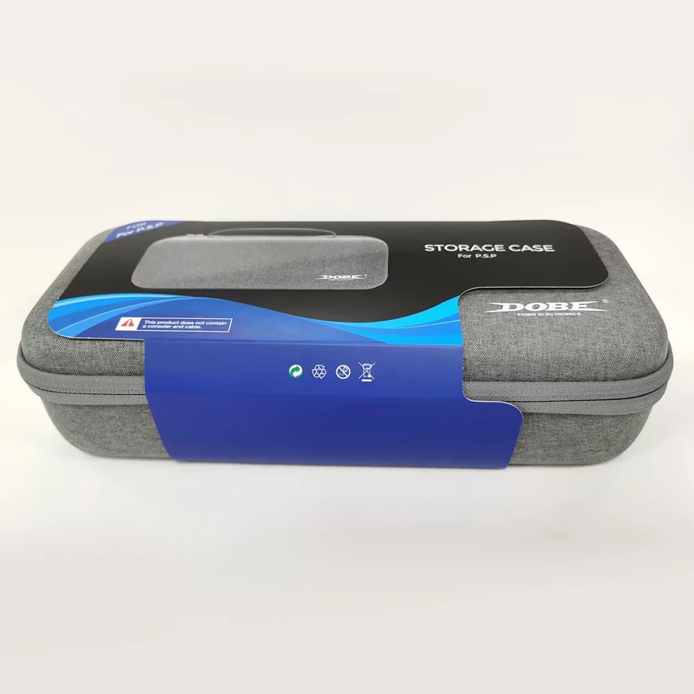 Estojo rígido de EVA Caixa de armazenamento rígido à prova de choque antiarranhões com bolso de malha para portal PS5