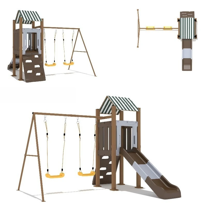 

Swing set Toy play Outdoor playground equipment Slide set Children's school swing