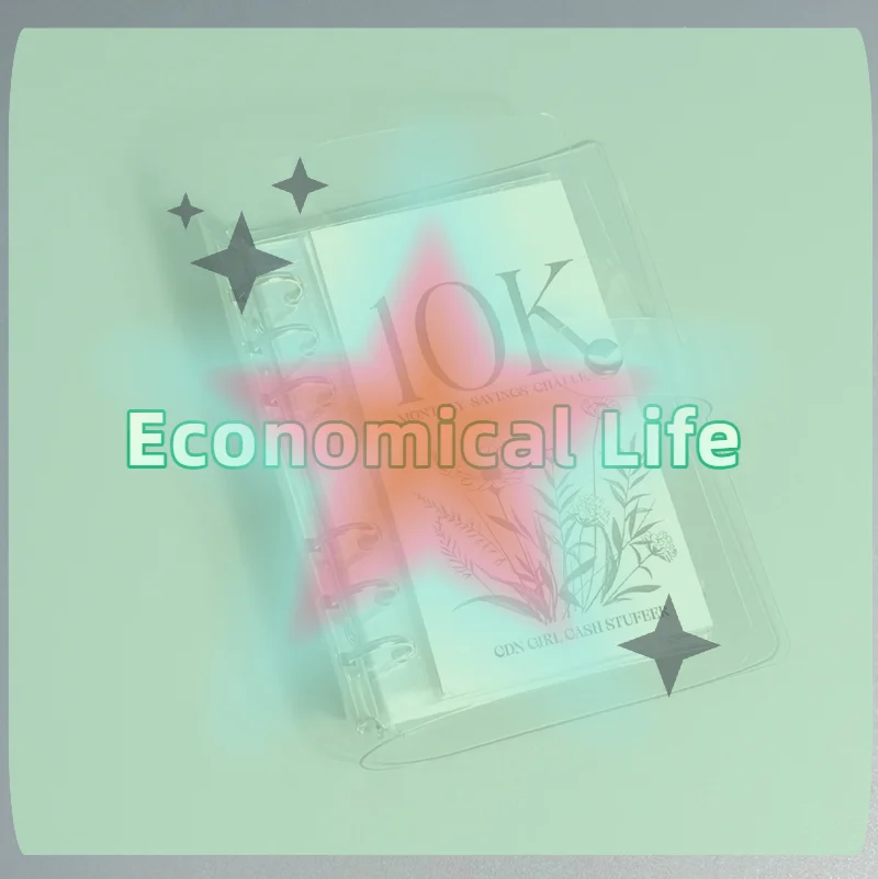[MOA]Vertical Deposit Savings This Six-hole Iron Clip Storage Album Single Grid Card Album PVC Loose-leaf Book Small Card Book