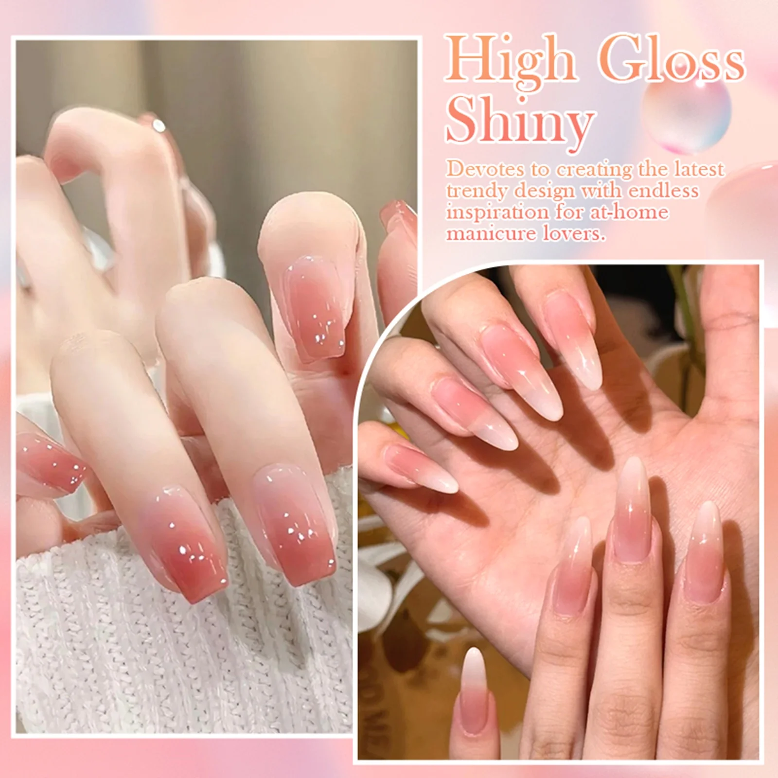 3 قطعة بات اللوحة جيل للأظافر مجموعة 9 ألوان عارية معكرون مسمار الفن فيرنيس لجميع المواسم الأظافر تصميم طويل الأمد نقع قبالة هلام عدة