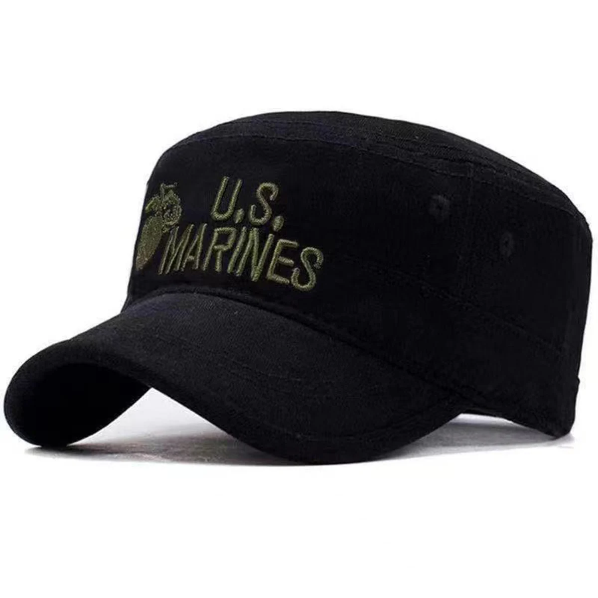 Unisex US MARINES Stickerei Baseball Kappe Frühling Herbst Im Freien Einstellbare Casual Hüte Männer Flache Top Military Caps Hip-hop Hut – Detail 4