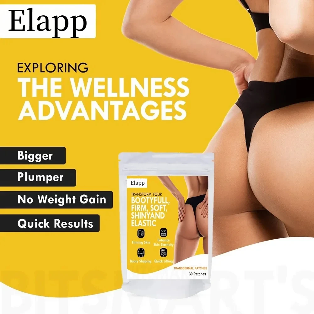 Bum Enlargement Transdermal Patches, Butt Enhancer Patches, Tone Firm Uplift, Bigger Ass BBL-30 Patches 1 Month Supply