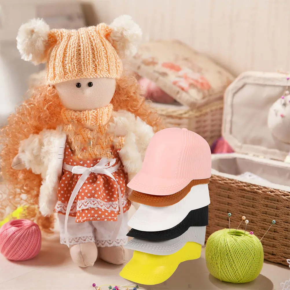 6Pcs Mini Peaked Caps Small Hat Accessories for Mini Houses Succulent Pots Photography Prop Creative Micro Landscape Decoration