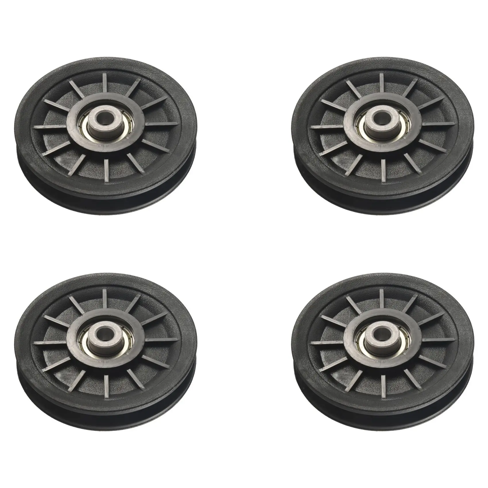 4 Pcs Universal 105mm Diameter Wearproof Bearing Pulley Wheel Cable Gym Fitness Equipment Part