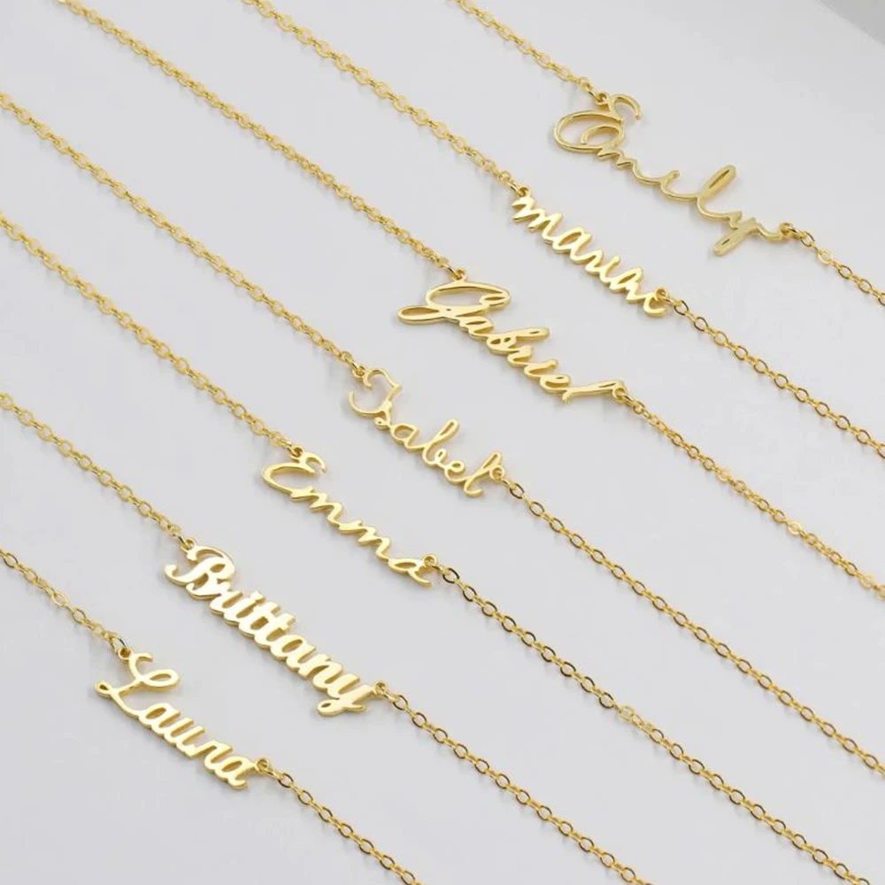 

Name necklace, Minimalist necklace, Custom necklace, Female gift, Mother gift, Birthday gift