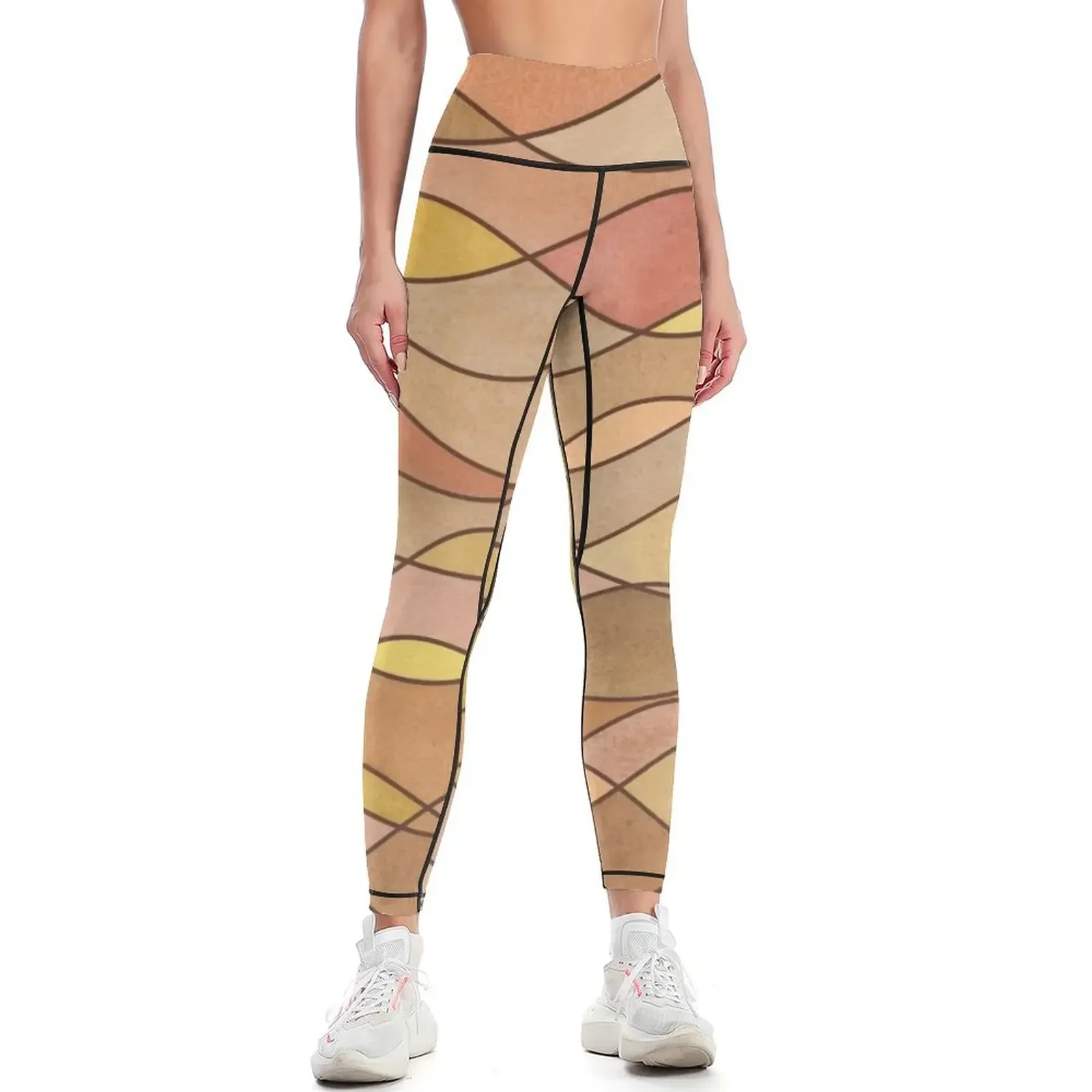 

Desert Waves Leggings gym's clothing Fitness woman Leginsy push up Women's sportswear Womens Leggings