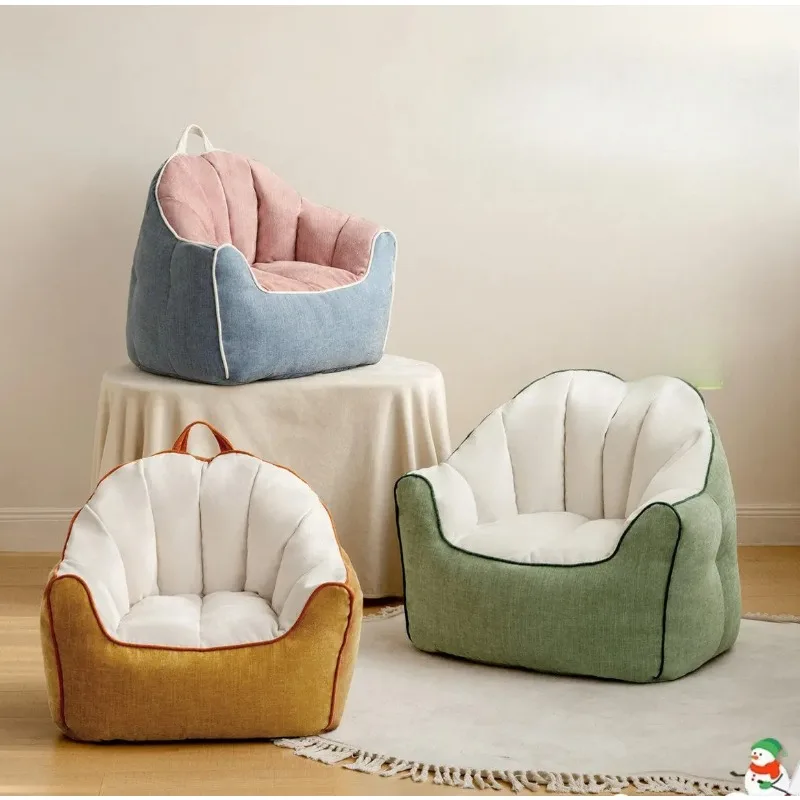 

Детское кресло-диванчик из шенилла, эргономичное кресло для малышей со съемным моющимся чехлом для уголка для чтения, детской комнаты, спальни