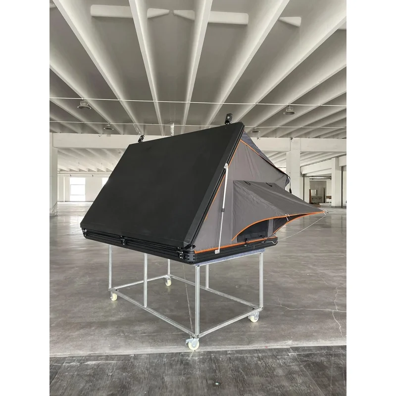 Hot Selling SUV Hard‑Shell Ox‑Fabric Rooftop Tent Folding Four‑Season Waterproof Quick Setup For 2‑3 Person Camping Exterior Mod